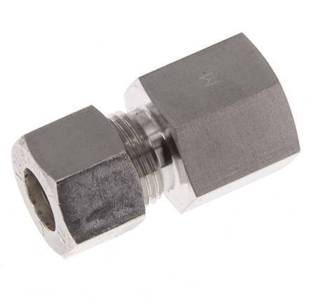 G 3/8'' x 12L Stainless steel Straight Compression Fitting 315 Bar DIN 2353