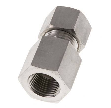 G 3/8'' x 12L Stainless steel Straight Compression Fitting 315 Bar DIN 2353