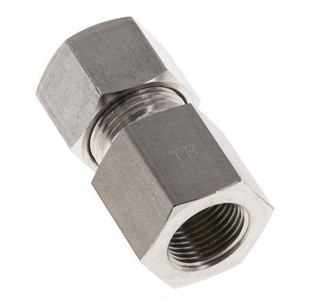 G 3/8'' x 12S Stainless steel Straight Compression Fitting 630 Bar DIN 2353