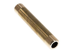 G 1/2'' Brass Double Pipe Nipple 16 Bar DIN 2982 - 120mm