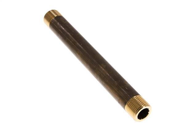 G 1/2'' Brass Double Pipe Nipple 16 Bar DIN 2982 - 180mm