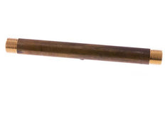 G 1/2'' Brass Double Pipe Nipple 16 Bar DIN 2982 - 200mm