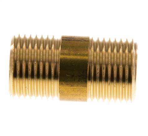 G 1/2'' Brass Double Pipe Nipple 16 Bar DIN 2982 - 40mm