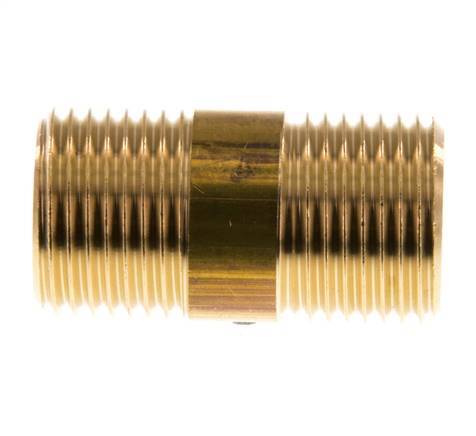 G 1/2'' Brass Double Pipe Nipple 16 Bar DIN 2982 - 40mm