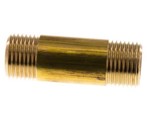 G 1/2'' Brass Double Pipe Nipple 16 Bar DIN 2982 - 60mm