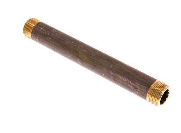 G 3/4'' Brass Double Pipe Nipple 16 Bar DIN 2982 - 200mm