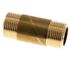 G 3/4'' Brass Double Pipe Nipple 16 Bar DIN 2982 - 60mm