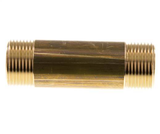 G 3/4'' Brass Double Pipe Nipple 16 Bar DIN 2982 - 80mm