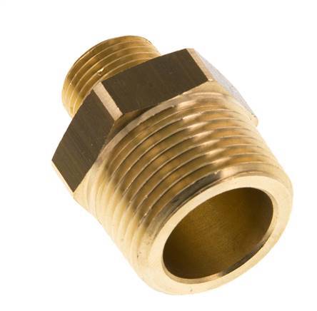 R 3/4'' x R 3/8'' Brass Double Nipple 16 Bar