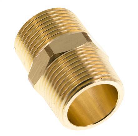 R 3/4'' Brass Double Nipple 16 Bar