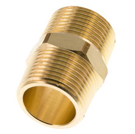 R 3/4'' Brass Double Nipple 16 Bar