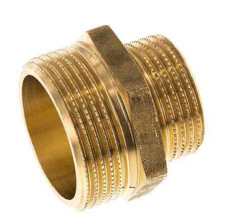 G 1 1/4'' x G 1'' Brass Double Nipple 16 Bar