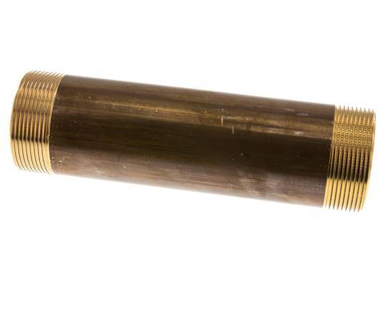G 2'' Brass Double Pipe Nipple 16 Bar DIN 2982 - 200mm