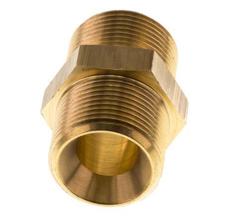M24x1.5 Brass Double Nipple 16 Bar