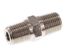 1/8'' NPT x R 1/8'' Nickel plated Brass Double Nipple 60 Bar