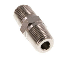1/8'' NPT x R 1/8'' Nickel plated Brass Double Nipple 60 Bar