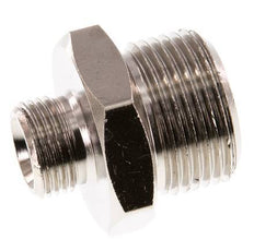 G 3/4'' x G 3/8'' Nickel plated Brass Double Nipple 16 Bar
