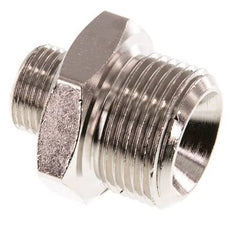 G 3/4'' x G 3/8'' Nickel plated Brass Double Nipple 16 Bar