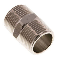 R 3/4'' Nickel plated Brass Double Nipple 16 Bar