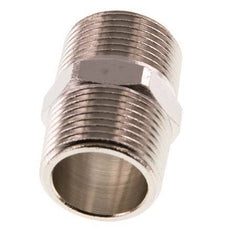 R 3/4'' Nickel plated Brass Double Nipple 16 Bar