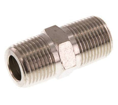 3/8'' NPT x R 3/8'' Nickel plated Brass Double Nipple 60 Bar