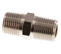 3/8'' NPT x R 3/8'' Nickel plated Brass Double Nipple 60 Bar