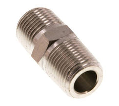 3/8'' NPT x R 3/8'' Nickel plated Brass Double Nipple 60 Bar