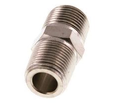 3/8'' NPT x R 3/8'' Nickel plated Brass Double Nipple 60 Bar