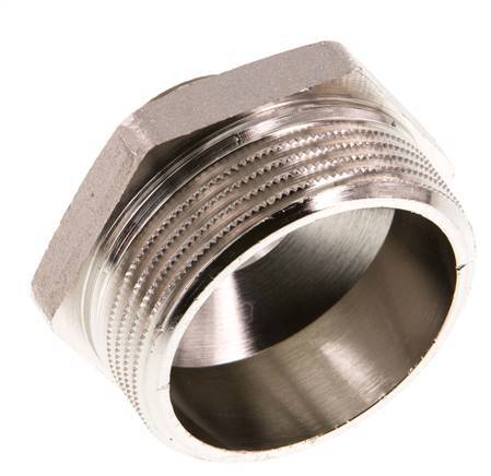 G 1 1/2'' x G 3/4'' Nickel plated Brass Double Nipple 16 Bar