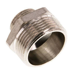 G 1 1/4'' x G 3/4'' Nickel plated Brass Double Nipple 16 Bar