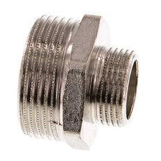 G 1 1/4'' x G 3/4'' Nickel plated Brass Double Nipple 16 Bar