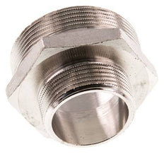G 2'' x G 1 1/4'' Nickel plated Brass Double Nipple 16 Bar