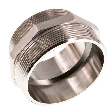 G 3'' x G 2 1/2'' Nickel plated Brass Double Nipple 16 Bar