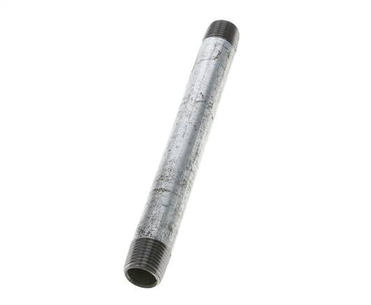 R 1/2'' Zinc plated Steel Double Pipe Nipple 50 Bar DIN 2982 - 180mm [5 Pieces]