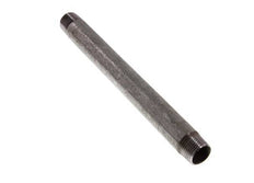 R 1/2'' Zinc plated Steel Double Pipe Nipple 50 Bar DIN 2982 - 200mm [5 Pieces]