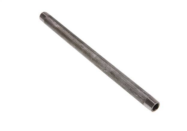 R 1/4'' Zinc plated Steel Double Pipe Nipple 50 Bar DIN 2982 - 200mm [2 Pieces]