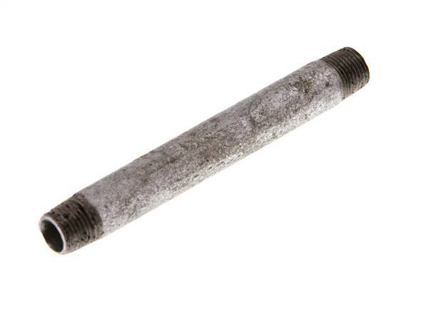 R 1/8'' Zinc plated Steel Double Pipe Nipple 50 Bar DIN 2982 - 80mm [2 Pieces]