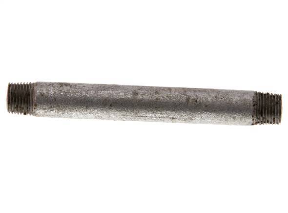 R 1/8'' Zinc plated Steel Double Pipe Nipple 50 Bar DIN 2982 - 80mm [2 Pieces]