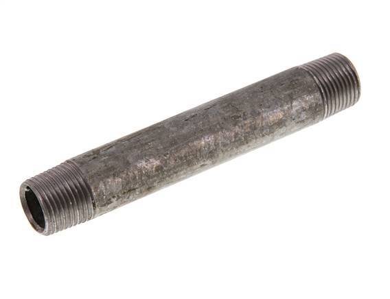 R 3/8'' Zinc plated Steel Double Pipe Nipple 50 Bar DIN 2982 - 100mm [2 Pieces]