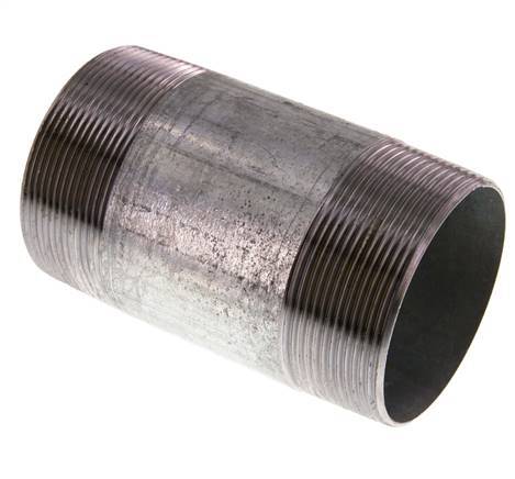 R 2 1/2'' Zinc plated Steel Double Pipe Nipple 50 Bar DIN 2982 - 120mm