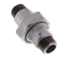 R 3/4'' Zinc plated Cast iron Double Nipple 3-pieces with Conically sealing 25 Bar