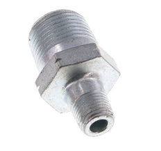 R 3/8'' x R 1/8'' Zinc plated Cast iron Double Nipple 25 Bar