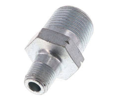 R 3/8'' x R 1/8'' Zinc plated Cast iron Double Nipple 25 Bar