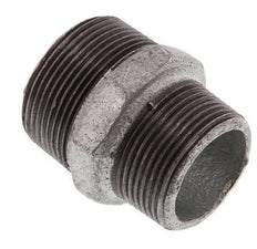 R 1 1/2'' x R 1 1/4'' Zinc plated Cast iron Double Nipple 25 Bar