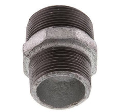 R 1 1/2'' x R 1 1/4'' Zinc plated Cast iron Double Nipple 25 Bar