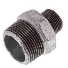 R 1 1/4'' x R 3/4'' Zinc plated Cast iron Double Nipple 25 Bar