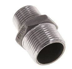 1/2'' NPT x 3/4'' NPT Stainless steel Double Nipple 16 Bar