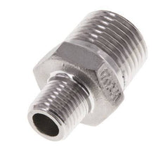 1/4'' NPT x 1/2'' NPT Stainless steel Double Nipple 16 Bar