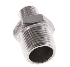 1/4'' NPT x 1/2'' NPT Stainless steel Double Nipple 16 Bar