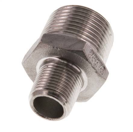R 3/4'' x R 3/8'' Stainless steel Double Nipple 16 Bar